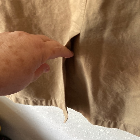 Size42R tan three button blazer/jacket. 100% cotton Hilfiger T21 - Picture 7 of 9